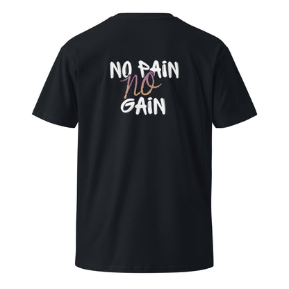 No Pain No Gain Navy Back